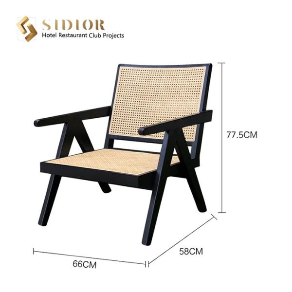 Morden Design Arm Chair, solid wood leisure chair,natural ratton finished,