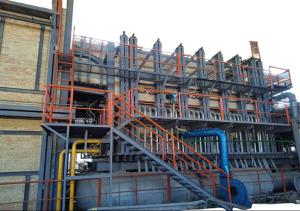 Quality 50ton Flint Color Simple Structure End Fired Furance Container Glass Furnace wholesale