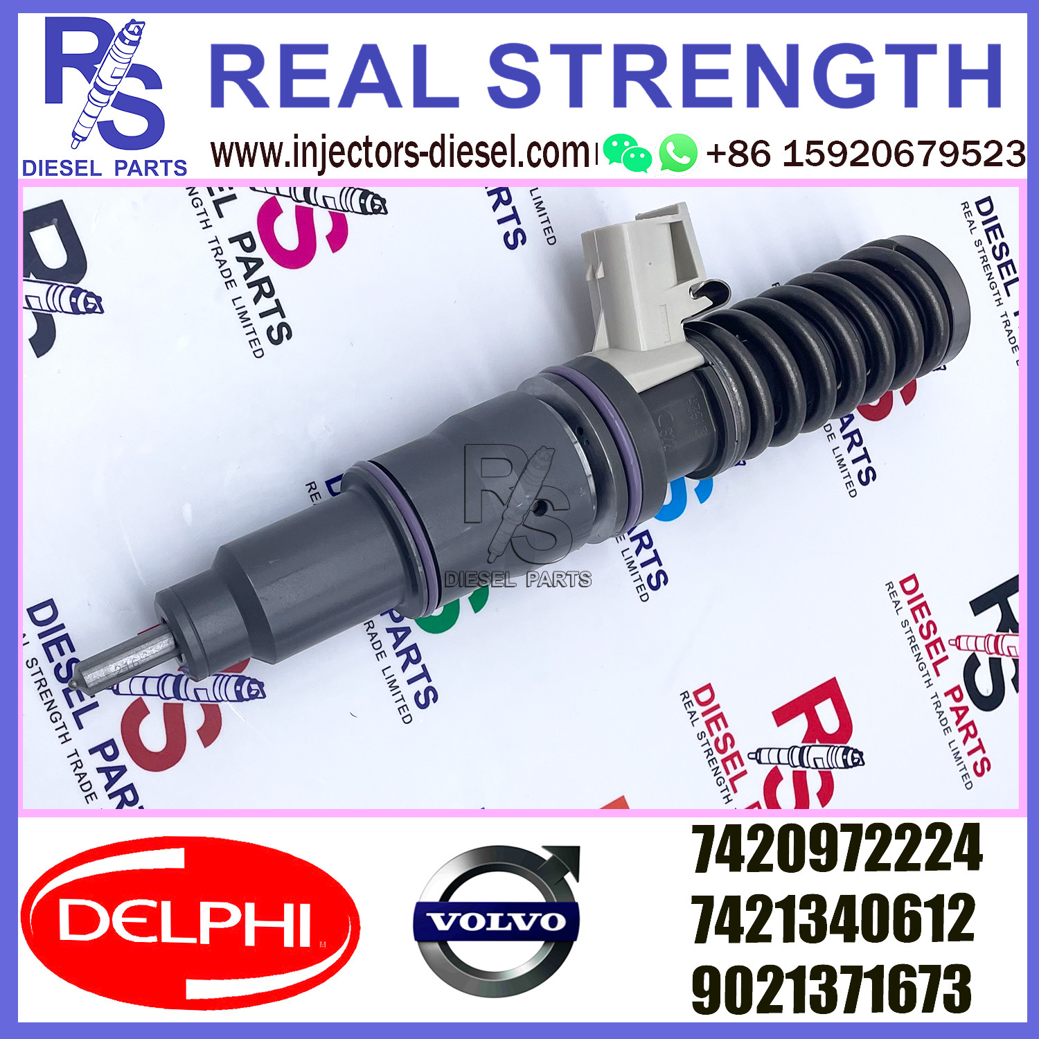 4 Pin Delphi Common Rail Injector 21340612 7420972224 7421340612 9021371673 E3.18