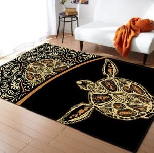 Quality Ethnic Ancient European Flower Pattern Living Room Floor Carpets Polyester Fiber Material wholesale