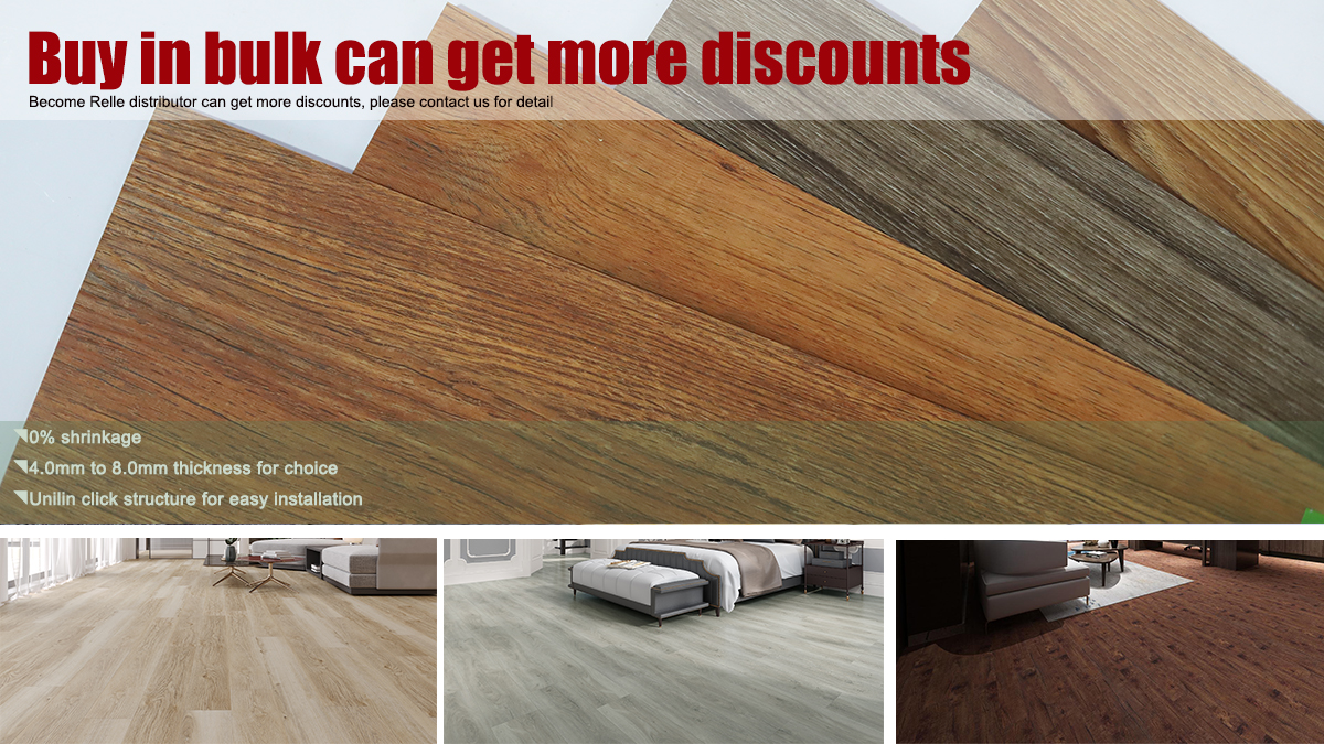 Anti Fire Click Lock PVC Flooring Eco Friendly Composite Parquet Flooring