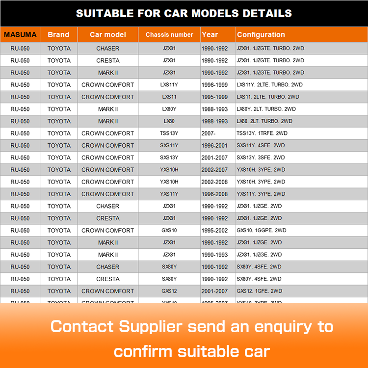 TOYOTA CHASER JZX81 4D56 48654-22030 Suspension Bush by MASUMA Purpose Replace/Repair