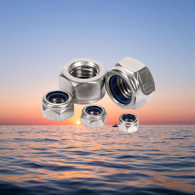 UNC Hex Nylon Insert Lock Nuts ASME B18.16.6 DIN Standard for Automotive Industry Production and Manufacturing at Affordable