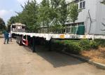 Transport Flat Bed 40ft 3 Axle Shipping Container Trailer