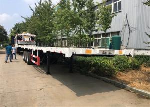 Quality Transport Flat Bed 40ft 3 Axle Shipping Container Trailer wholesale