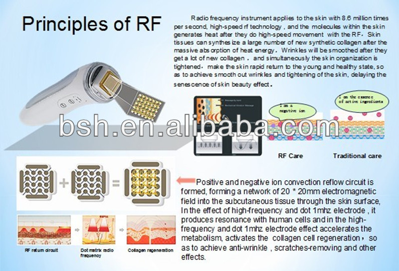 Portable Radio Frequency Face Lift Device Radio Frequency Instrument ABS Material