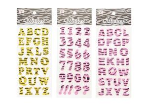 Quality Glitter Letter Alphabet Kids Sticker Printing Surface High Glossy wholesale