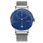 Mens Luxury Mechanical Hand Wind Watches Double Curve Crystal Glass
