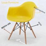 Fracture Resistant Plastic Reception Chairs , Armchair Style Dining Chairs