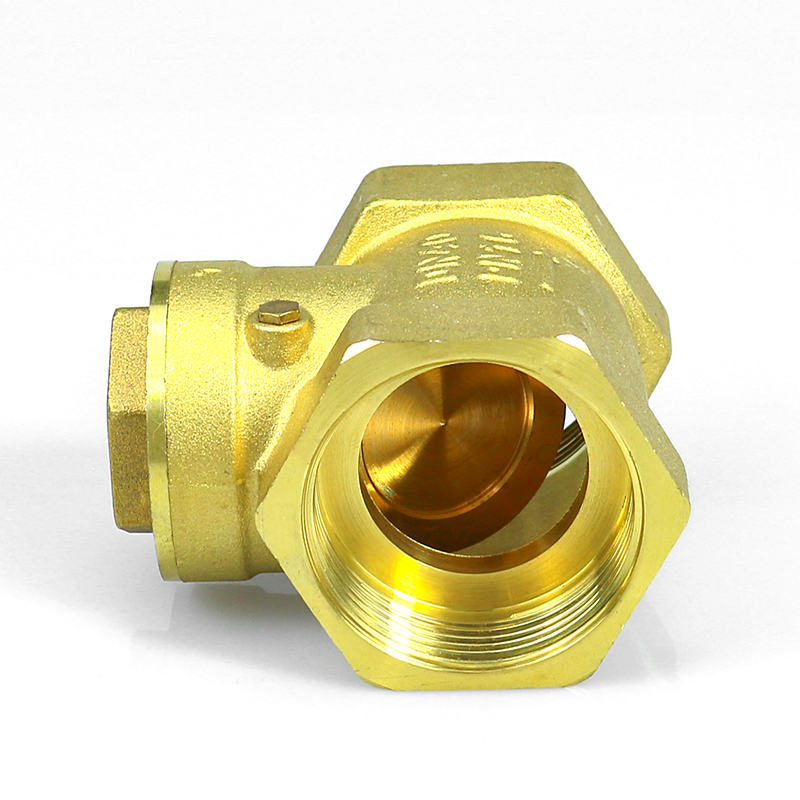 DN32 DN15 Metal Connector Brass Horizontal Non Return Swing Check Valve