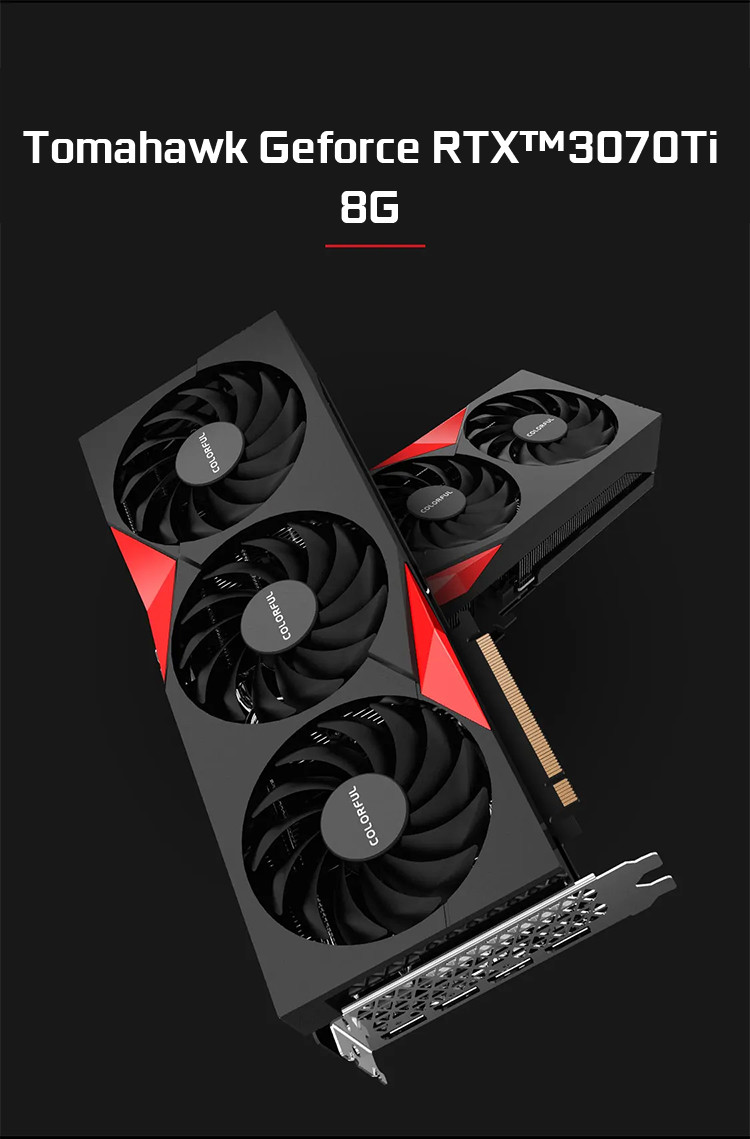 FCC Miner Graphics Card Tomahawk GeForce RTX 3070 Ti 8G Metal Frosting Process Surface