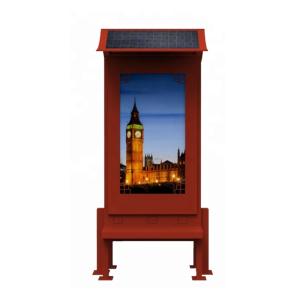 Quality Solar Powered Digital Signage Kiosk , Outdoor Digital Touch Screen Signage wholesale