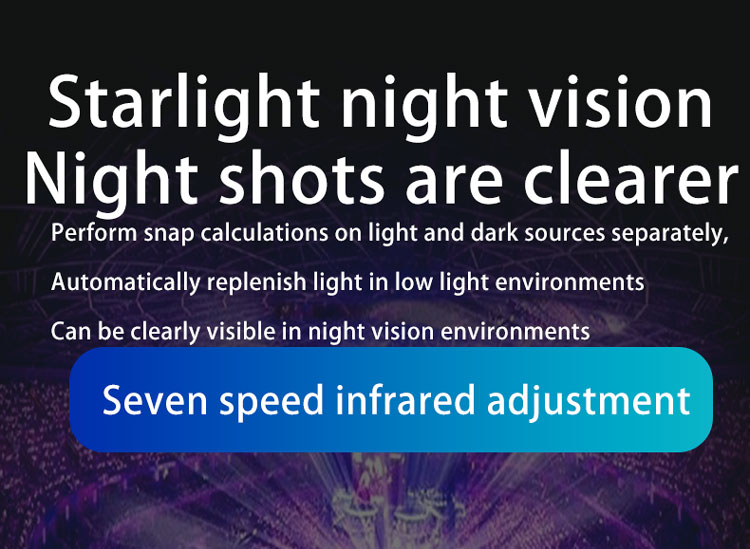 5V/1.0A Power Supply 5D Infrared Night Vision Zoom Binocular with 7-Seed Infrared Filter
