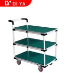 Industrial Plastic Platform Cart With Lean Tube Stainless Steel Crate