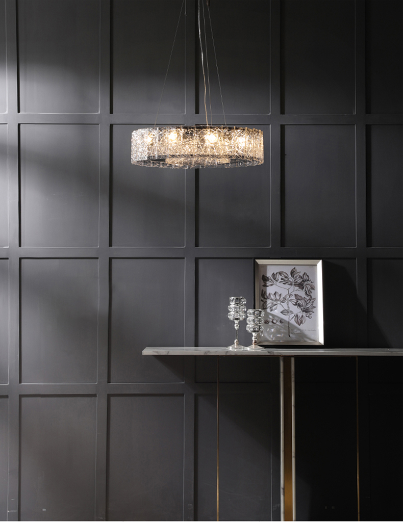 Modern Crystal Chandelier Lighting Art Decor Round Suspesion Luxury Chandelier(WH-MI-448)