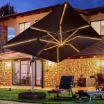 Customized Color Modern Outdoor Furniture Garden Patio Umbrella for Hotel and