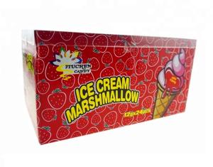 Quality Ice Cream Fruit Flavored Marshmallows Halal Aerated Candy For Supermarket wholesale