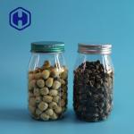 Clear Round Sweet Salt Nuts Leak Proof Plastic Jar 400ml 125mm Height