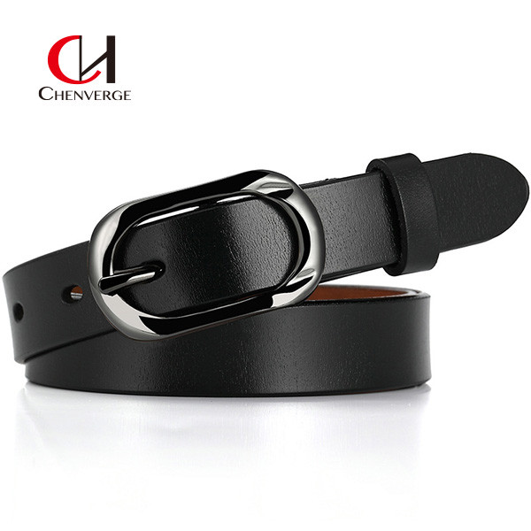 Fashion Cowhide Women'S Leather Belt Classic Adjustable Size