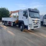 Used Crane Truck Howo 371 375 6x4 Secondhand Sinotruk 12T