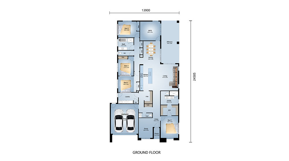 Low Cost Light Villa Prefabricated Homes Steel Structure