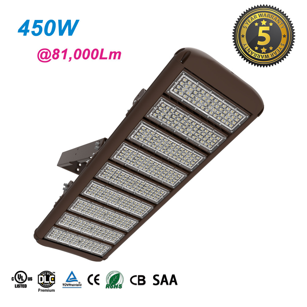 180LPW LED High Mast Light 450W Outdoor Flood Lamps For Football Field Sport stadium