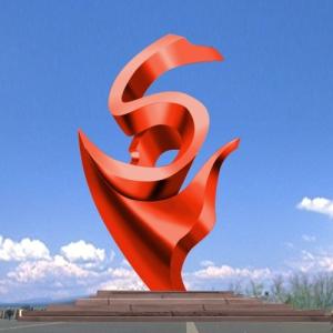 Quality Large Contemporary Outdoor Abstract Decorative Metal Hotel Sculpture wholesale