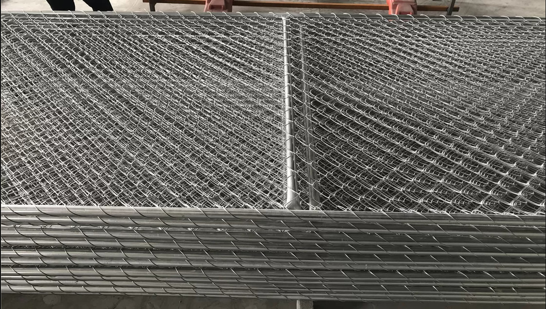 Chain Link 8x12ft Temporary Security Fencing With 11.5ga Diameter Wire