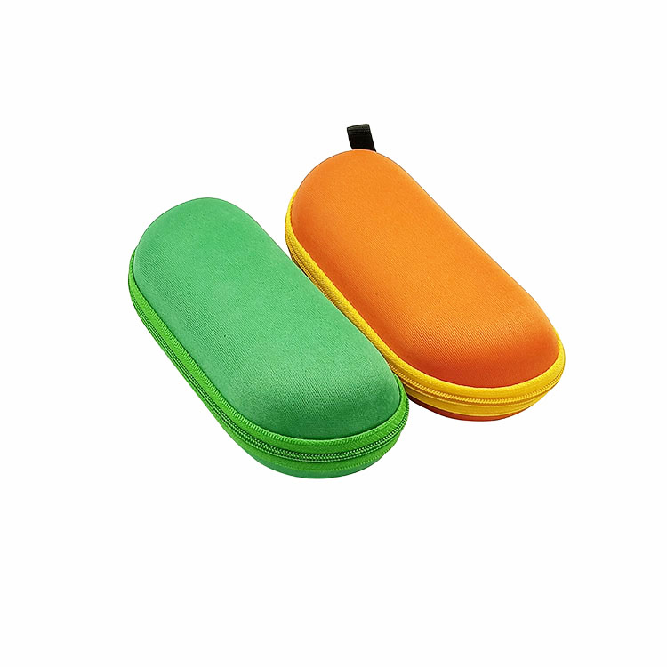 Customization Spectacle Glasses Case With Zipper Eyeglass Travel Case Anti Pressure