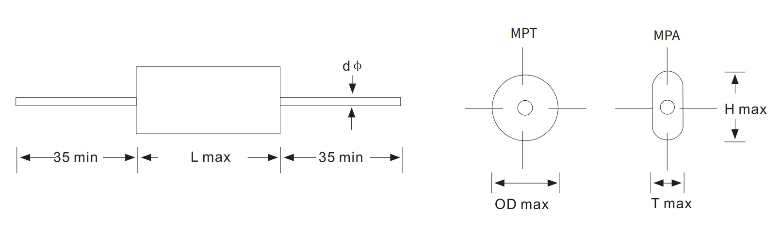 4.7uF 475nF Axial Metallized Polypropylene Film Capacitors 250VDC CBB20