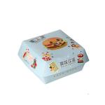 Disposable Food Packaging Kraft Paper Food Grade Fast Food Burger Box Customizat