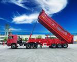 Heavy Duty 30 Cbm Solid Rounded Tipper Semi Trailer 3 Axles