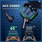 Type C Gaming Earbuds Wireless Mini ANC TWS 200MAH Battery Capacity
