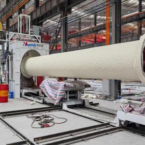 Quality Polyurethane Sprayed Polyethylene Hot Wound Insulation Pipe Production Line wholesale