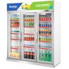 Buy cheap 480W Vertical Commercial Display Refrigerator Practical Three Door from wholesalers