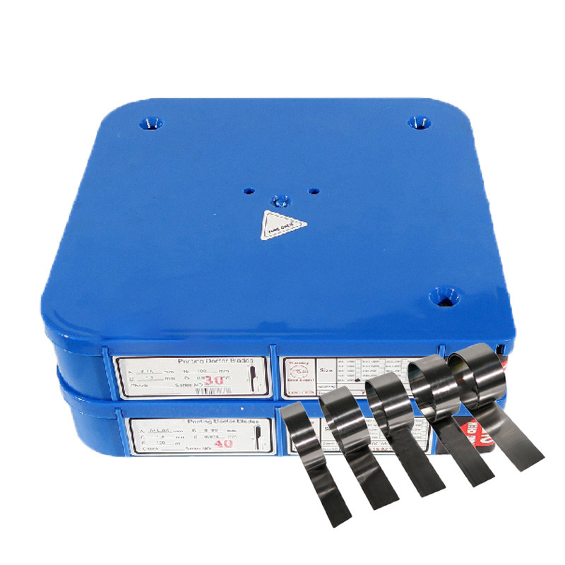 Offset Flexo Printing Machine Parts 0.3mm 0.4mm 0.5mm Thickness Doctor Blade Steel Ink Scraper