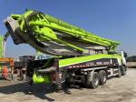 56m Used Zoomlion Concrete Pump Truck Ready Mix Cement Boom Pump For Constructio