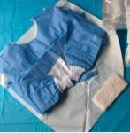 SMS Sterile Disposable Surgical Gowns , Disposable Theatre Gowns Anti - Blood S