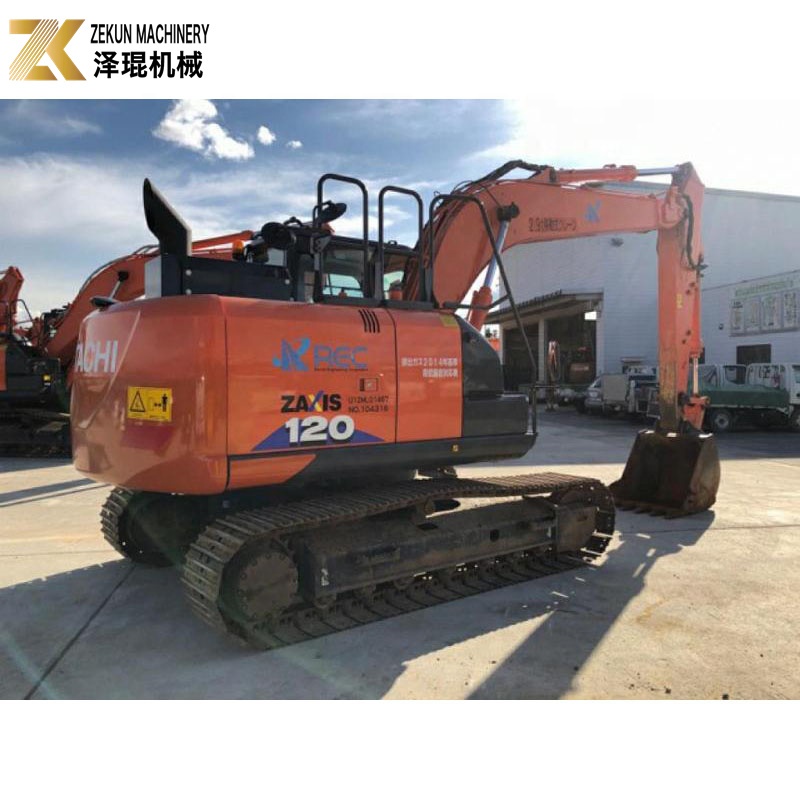 Mini Digger Used 12 Ton Excavators Hitachi ZX120 Excavator ZX120-6 with ISUZU Engine