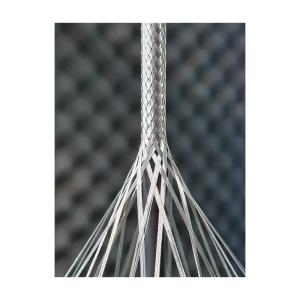 Quality Halogen free 304 Stainless Steel Braided Cable Sleeve EMI RFI ESD Protection wholesale