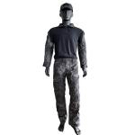 Polyester/Cotton Men's Long Sleeve Knitted Shirt Uniform Frog Suit Set in