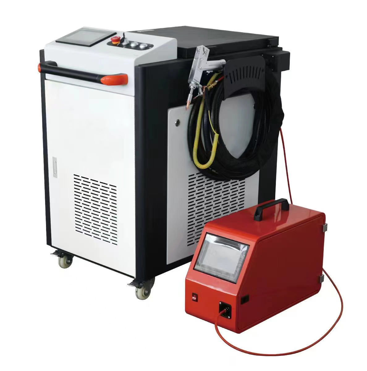 220V Portable Spot Welder Welded Hand-Held Laser Welding Machine Rated Capacity 1500W