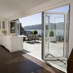 Hotel Exterior Patio 1.7mm Aluminum Bifold Windows