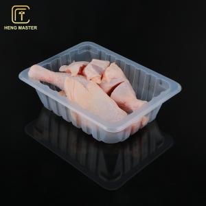 Quality Supermarket Rectangle Roast Chicken Pork Meat Packaging Tray PP Disposable wholesale