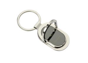 Quality Personalized Ellipse Metal Keychain Holder Zinc Alloy Phone Holder Keyring wholesale