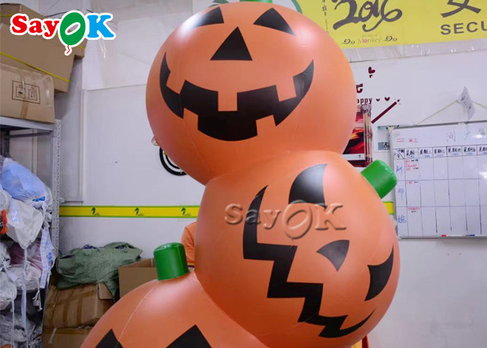 Air Blown Inflatable Pumpkin Light Outdoor Halloween Yard Decoration