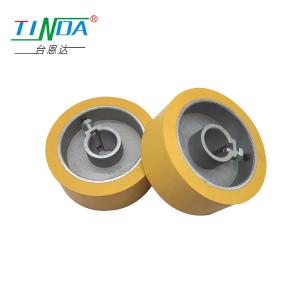 Quality TINDA Rubber Polyurethane Roller Wheel Used In Wood Side Polish Sanding Machine wholesale