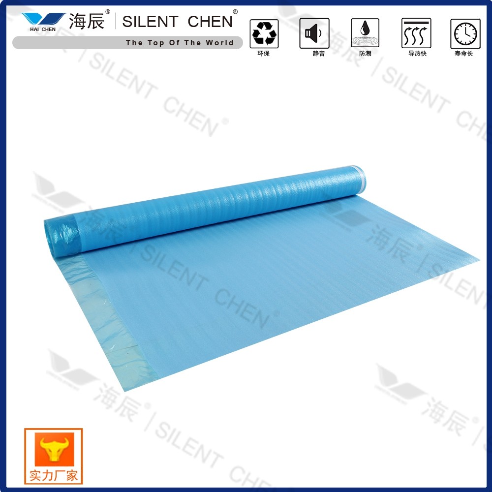 2 In 1 EPE Foam Moisture Proof Laminate Flooring Underlayment With PE Film