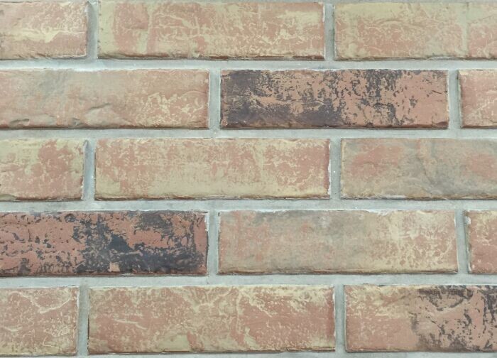 3D20-4 Lightweight Pure Clay Thin Veneer Brick For Indoor / Outdoor Wall