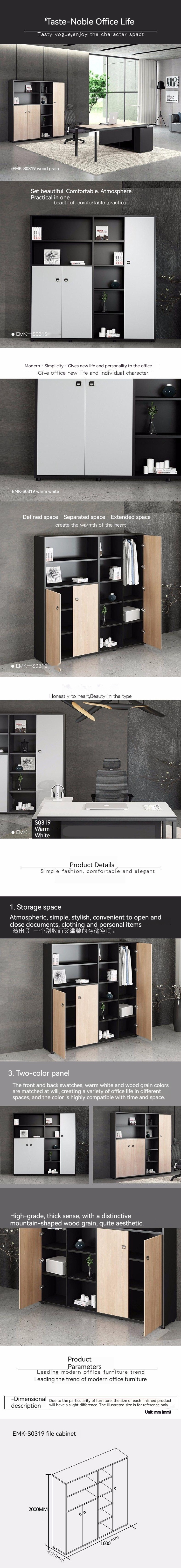 Wall Bookcase Display Cabinet for Office Storage and Space Optimization Solution